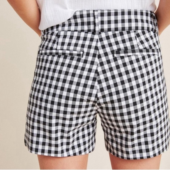 Anthropologie Picnic Gingham Check Shorts Size 26 - Picture 2 of 10